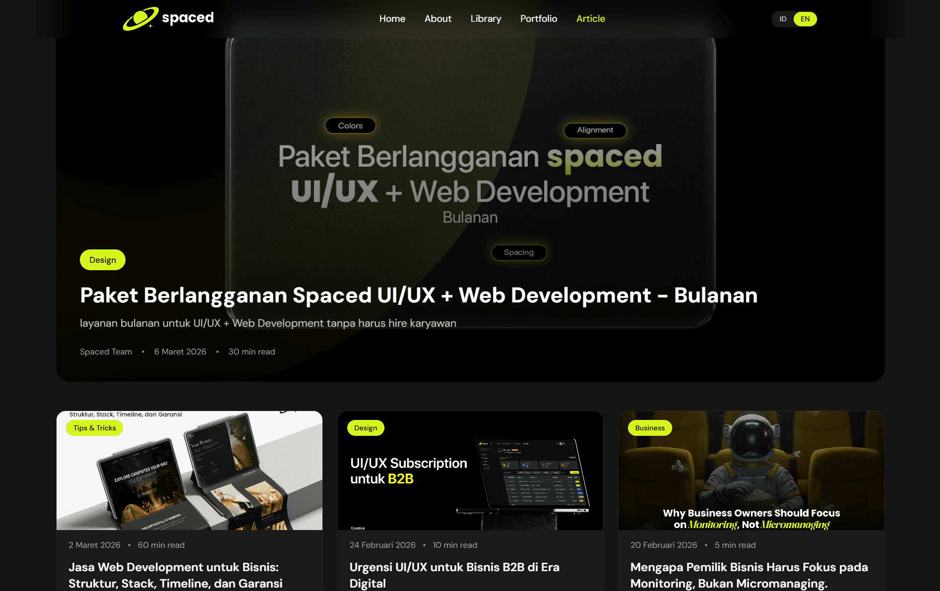 Spaced.id Article & SEO